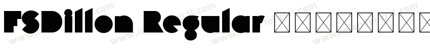FSDillon Regular 字体字体转换